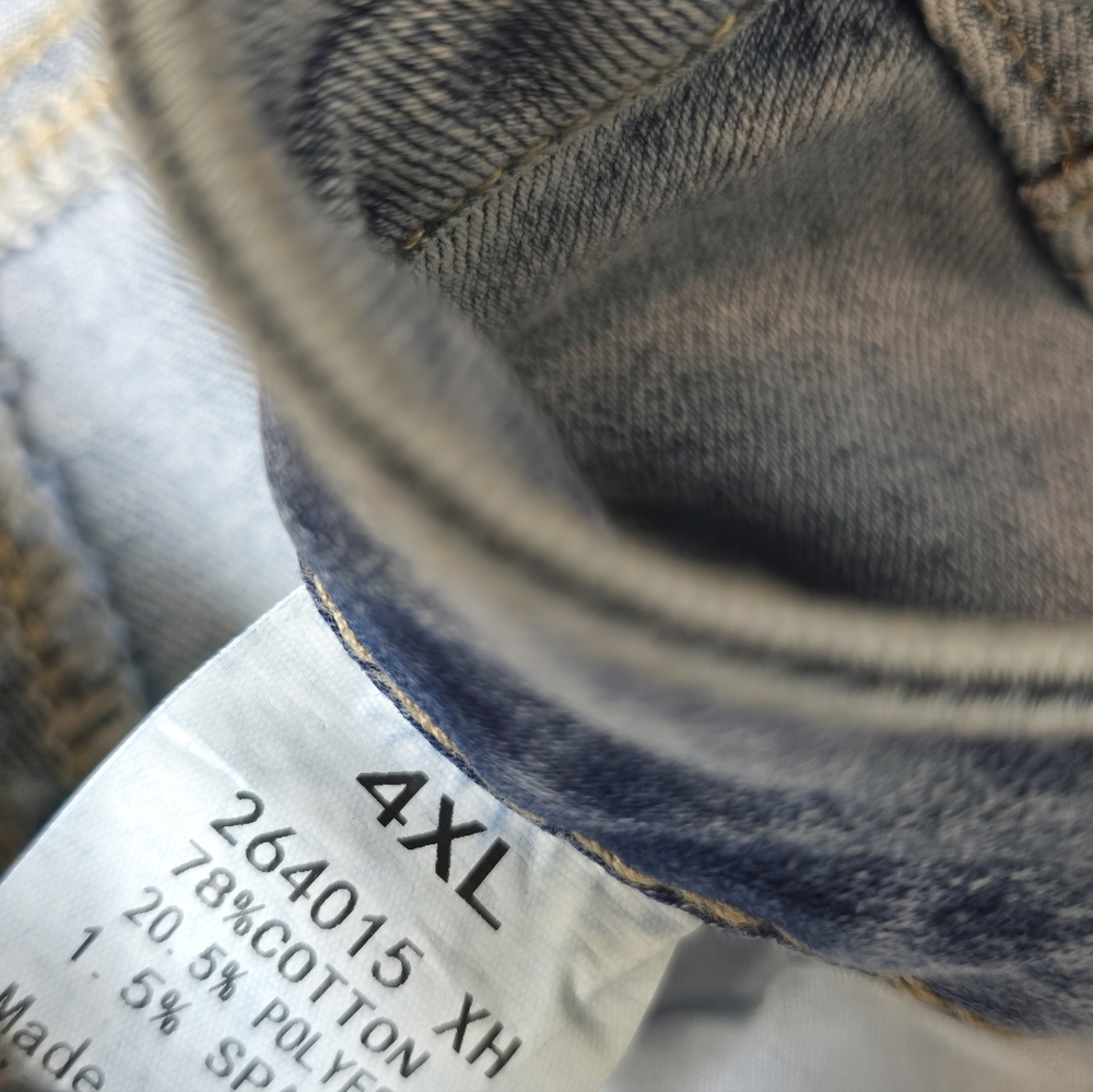 Flamingals 4XL High Rise Distressed Stretch Jeans NWT - Picture 5 of 5